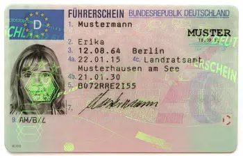 Vorderseite Führerschein